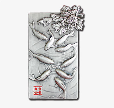 贺岁银砖-星空平台
出品年年有余银砖 收藏送礼佳品 高浮雕古银