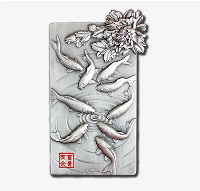 贺岁银砖-星空平台
出品年年有余银砖 收藏送礼佳品 高浮雕古银